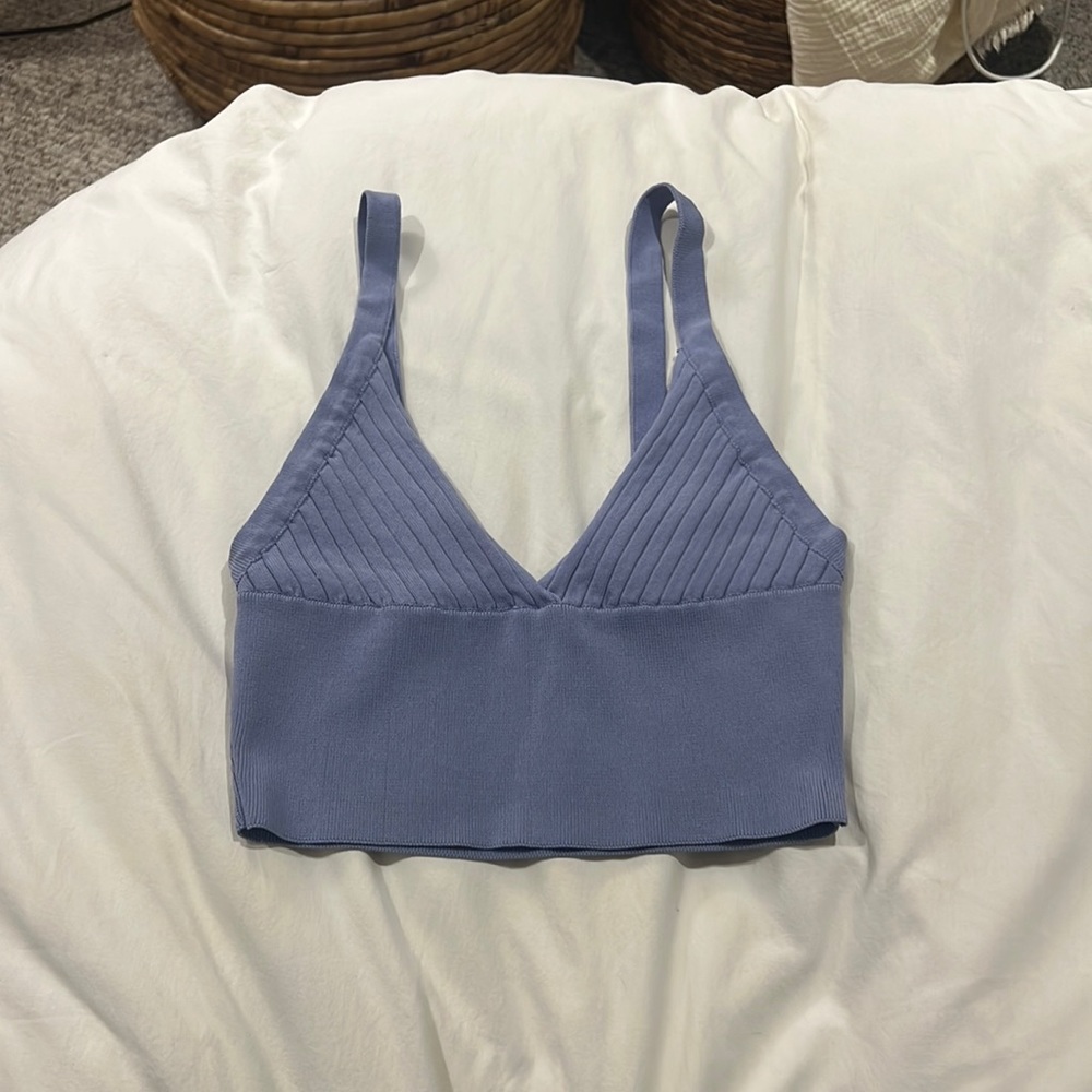 Zara tank top light blue